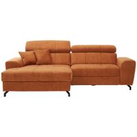Carryhome ROHOVÁ SEDACIA SÚPRAVA, textil, oranžová