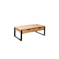 KONFERENČNÝ STOLÍK, farba duba, kov, kompozitné drevo, 118/59/40 cm
