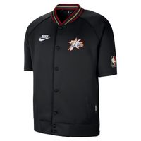 Nike Dri-FIT NBA Philadelphia 76ers Hardwood Classics Short-Sleeve Jacket - Pánske - Bunda Nike - Čierne - IF4363-010 - Veľkosť: XL
