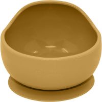 Petite&Mars Take&Match Silicone Bowl miska s prísavkou Intense Ochre 6 m+ 360 ml