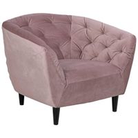 Ambia Home KRESLO CHESTERFIELD, textil, drevo, ružová