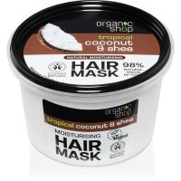 Organic Shop Natural Coconut & Shea intensywna maska do włosów o działaniu nawilżającym 250 ml