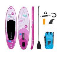 Paddleboard s příslušenstvím inSPORTline Wavelet 9'6" růžová