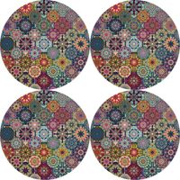 Bertoni Home Unisex's 4 Round Table Pads Set Valencia