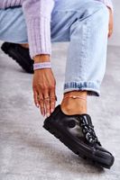BIG STAR SHOES Modne Lakierowane Trampki Big Star