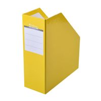 Stojan na časopisy kartón 90mm žltý Premium Victoria