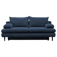 P & B ROZKLADACIA POHOVKA, textil, tmavomodrá