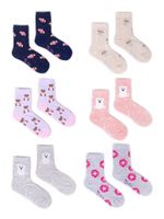 Zokni Yoclub YC_Girls_Cotton_Socks_P_Colors_6-Pack_SKA-0006G-AA00-004_Multi