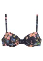 LASCANA Bikini gornji dio 'Malia'  antracit siva / koraljna