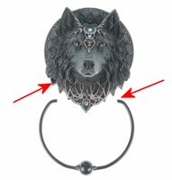 kołatka Wolf - Moon - USZKODZONA