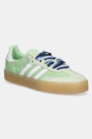adidas Originals sneakers din piele Sambae W femei, culoarea verde, JI2738