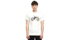 Dedicated Stockholm Bauhaus Bike Off-White Pánske - Tričká Dedicated - Biela - 21038-M - Size: M