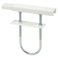 German Montážní kovová konzola radiátoru / 19 cm / bílá