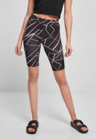 AOP Cycle Shorts Women's Geometric Black