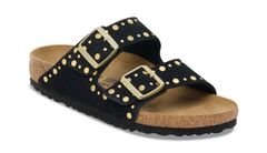 Birkenstock Arizona Rivet Suede Leather Regular Fit Ženy - Sandály Birkenstock - Černá - 1030346-4.5 - Size: 4.5