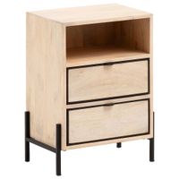 MID.YOU NOČNÝ STOLÍK, mangové drevo, svetlohnedá, 43/60/50 cm