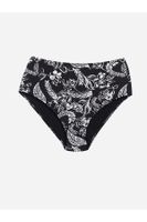 LC Waikiki LCW DREAM Black Printed 1 Floral Women's Bikini Bottom