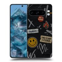 Silikónový čierny obal pre Google Pixel 10 Pro - STICKERS x TAGS