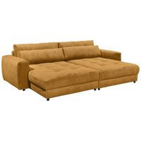 MID.YOU VEĽKÁ POHOVKA, textil, kompozitné drevo, žltá