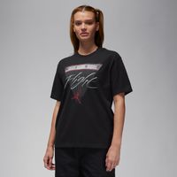 Jordan Flight Heritage Wmns Graphic Tee Black - Dámske - Tričko Jordan - Čierne - FQ3240-010 - Veľkosť: S