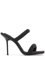 105mm Julie Hotfix Denim Tubular Sandals