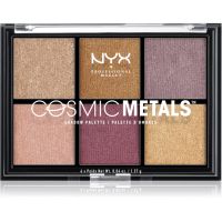 NYX Professional Makeup Cosmic Metals™ paleta senčil za oči odtenek 01 8.22 g
