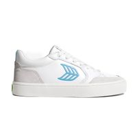 Boty Cariuma Pánské volnočasové boty Cariuma VALLELY White Leather Vintage White Suede Argentina Blue Logo Sneake