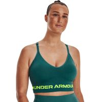 Stanik Under Armour Seamless Low Long Bra Green M