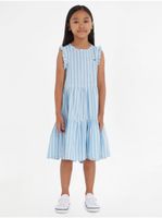 Light Blue Girls' Striped Dress Tommy Hilfiger - Girls