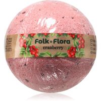 Folk & Flora Cranberry бомбочка для ванни 130 гр