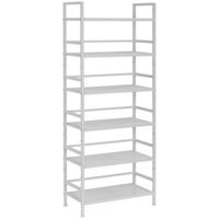 PBJ REGÁL NA TOPÁNKY, biela, 59/144/30 cm