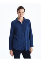 LC Waikiki Lcwk Textured Velvet Women's Shirt