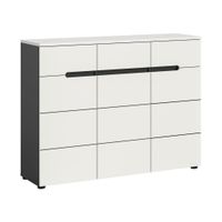 Livetastic SKRINKA NA TOPÁNKY, sivá, biela, 120/94/37 cm