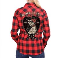 koszula damska BLACK HEART - LENY - RED S
