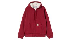 Carhartt WIP Active Sweat Jacket Red Pánske - Mikiny a mikiny s kapucou Carhartt WIP - Červená - I035602_H8_06-L - Size: L