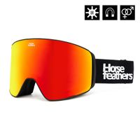 HORSEFEATHERS Okuliare na snowboard Lynx - black/mirror red
