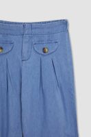 DEFACTO Girl&#39;s Wide Leg Jean Trousers