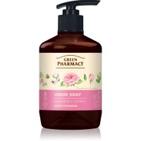 Green Pharmacy Musk Rose & Cotton flüssige Seife für die Hände 460 ml