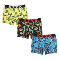 3PACK Pánské boxerky Styx art sportovní guma nadrozměr (3R13188) 5XL