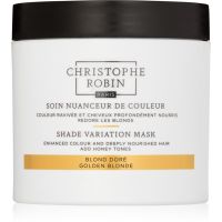 Christophe Robin Shade Variation Mask hranilna kremasta maska za lase odtenek Golden Blond 250 ml