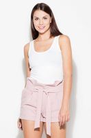 Shorts with elastic waist Katrus pink