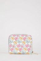 DEFACTO Women's Heart Patterned Faux Leather Wallet