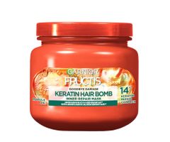 Hĺbkovo ošetrujúca maska pre poškodené vlasy Garnier Fructis Goodbye Damage Keratin Hair Bomb - 320 ml + darček zadarmo