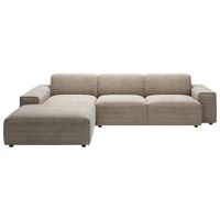 Livetastic ROHOVÁ SEDAČKA, textil, šedohnědá