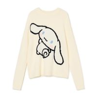 Cropp - Pulover s potiskom Cinnamoroll - bela