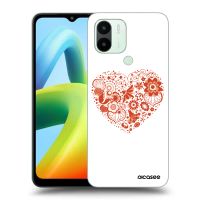 Silikónový čierny obal pre Xiaomi Redmi A2 - Veľké srdce