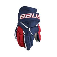 Rukavice Bauer Supreme Mach S23 INT, Intermediate, tmavo modrá-červená-biela, 13"