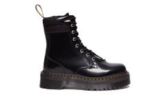 Dr. Martens Jadon II Boot Hardware Buttero Leather Platforms Unisex - Topánky Dr. Martens - Čierna - DM30932001-7 - Size: 7