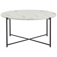 MID.YOU KONFERENČNÝ STOLÍK, čierna, biela, kov, kompozitné drevo, 83/83/40 cm