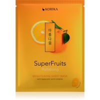 KORIKA SuperFruits Hallabong - Brightening Sheet Mask revitalizacijska tekstilna maska Hallabong 25 g